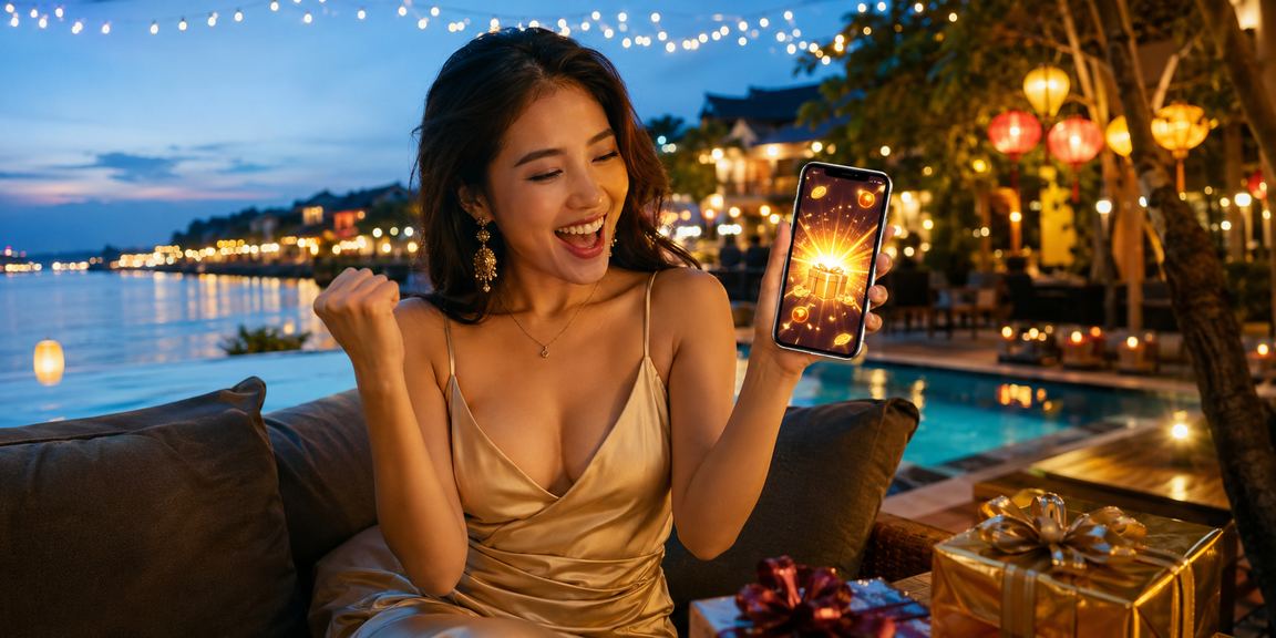 Người dùng cài ứng dụng cá cược tại quán cà phê Hội An trên điện thoại Android